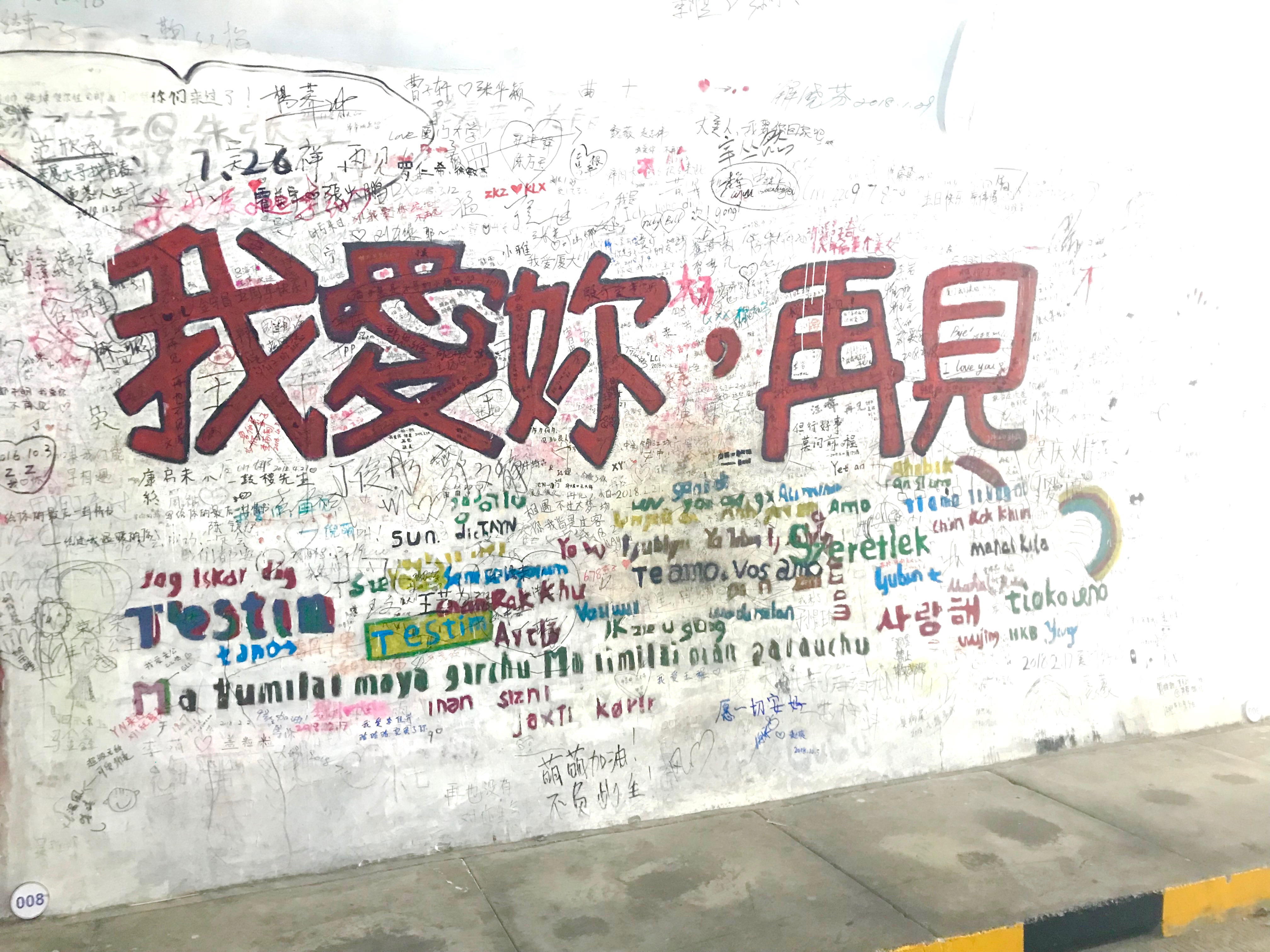 廈門大學芙蓉隧道最著名的壁畫之一，總吸引許多遊客停留合影。